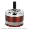 Cigaretový popelník kovový otočný Modern Design, 9cm