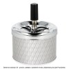 Cigaretový popelník kovový otočný Modern Design, 9cm