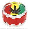 Drtič tabáku Dreamliner Hemp Leaf, red/yellow, 3.dílný, 50mm