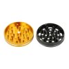 Drtič tabáku kovový Black&Gold ,4.dílný, gold/black, 60mm
