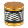 Drtič tabáku kovový Black&Gold ,4.dílný, gold/black, 60mm