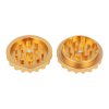 Drtič tabáku kovový Super Heroes ALU Gold, 2.dílný, 63mm