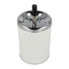Cigaretový popelník kovový otočný Diamant bílý, 11cm