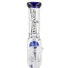 Skleněný bong s perkolací Super Heroes Ledový Blues, 30cm