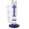 Skleněný bong s perkolací Super Heroes Ledový Blues, 30cm