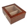 Humidor na doutníky hnědý prosklený 25D, 26x22x10,5cm
