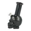 Skleněný bong Skull Black, 15 cm