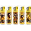 Zapalovač Adamo Piezo Slim Yellow Animals