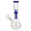 Skleněný bong s perkolací Iconix Blues Ice, 25cm