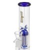 Skleněný bong s perkolací Super Heroes Modrý ledový., 25cm