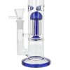 Skleněný bong s perkolací Super Heroes Modrý ledový., 25cm