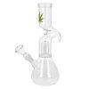 Skleněný bong s perkolací Labyrint Transparent, 27cm