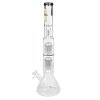 Skleněný bong s perkolací Super Heroes Beaker Věž Transparent., 59cm