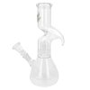 Skleněný bong s perkolací Transparent Leaves, 26cm