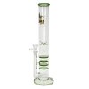 Skleněný bong s perkolací Super Heroes Straight Bees, 42cm