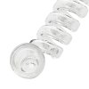 Šlukovka skleněná Spiral Transparent, 15 cm