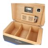 Humidor na doutníky Colibri Rally Black/Blue, 40x25x16cm