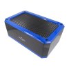 Humidor na doutníky Colibri Rally Black/Blue, 40x25x16cm