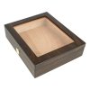 Humidor na doutníky Angelo Ořech prosklený