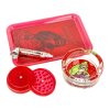 Drtič tabáku plastový Monkey King Gift Set Red