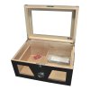 Humidor na doutníky Durio Black, stolní