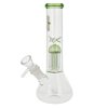 Skleněný bong s perkolací Super Heroes Beaker Perc. Green, 25cm