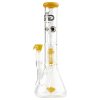 Skleněný bong s perkolací Grace Glass Beaker Yellow, 36cm