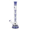 Skleněný bong s perkolací Grace Glass Golden LE Blue, 48cm