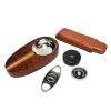 Doutníkový Humidor Set Stylare, hnědý, stolní