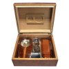 Doutníkový Humidor Set Stylare, hnědý, stolní