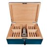 Humidor na doutníky Villagio, modrý, stolní