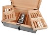 Humidor na doutníky Villagio, světle šedý, stolní