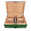 Humidor na doutníky Villagio, zelený, stolní