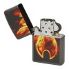 Zapalovač Zippo Flame&Black, lesklý