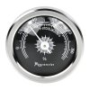 Vlhkoměr kulatý chrom-černý, 45mm