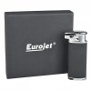 Dýmkový zapalovač Eurojet Burg, černostříbrný