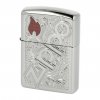 Zapalovač Zippo Logo & Flame, lesklý