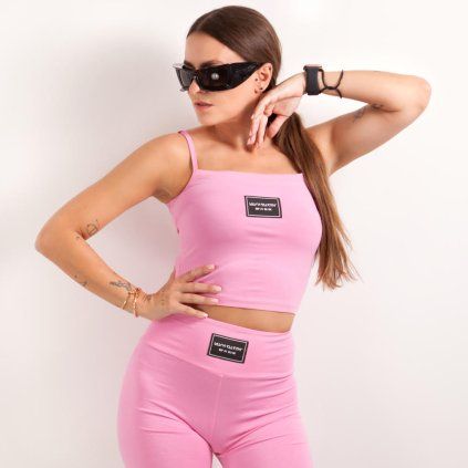 CROP TANK TOP pink