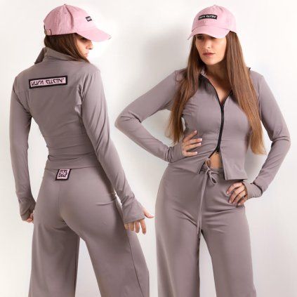 ZIP TOP TAUPE