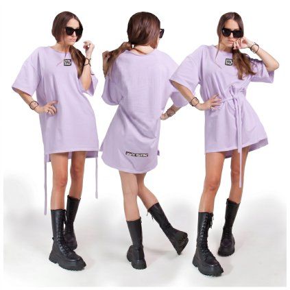 TEE DRESS lila