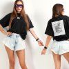 black tee