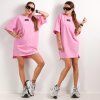 BASIC TEE DRESS pink