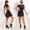 WRAP BACKLESS DRESS black