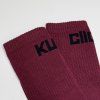 SOCKS burgundy x black