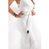WRAP UP DRESS LONG white