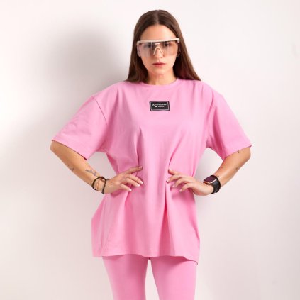 pink oversize tee