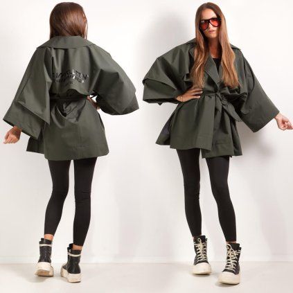 KIMONO RAINCOAT KHAKI