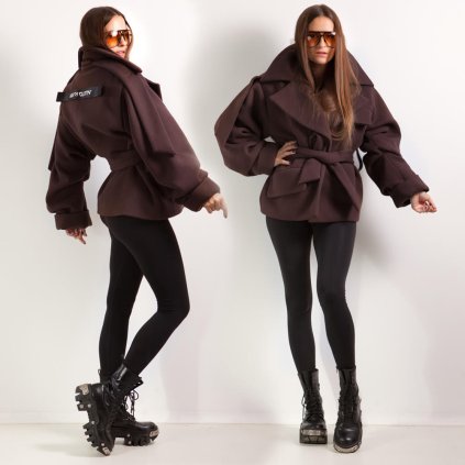 SHORT COAT CHOCO