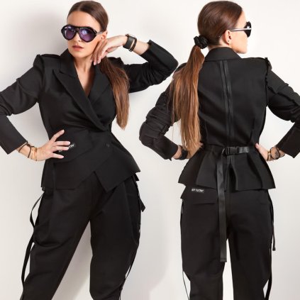 SMOKING SKINNY BLAZER black