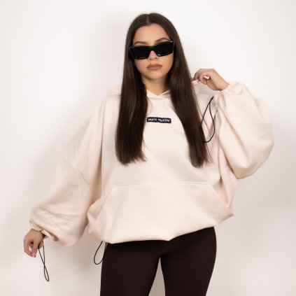 BASIC OVERSIZE HOODIE milk